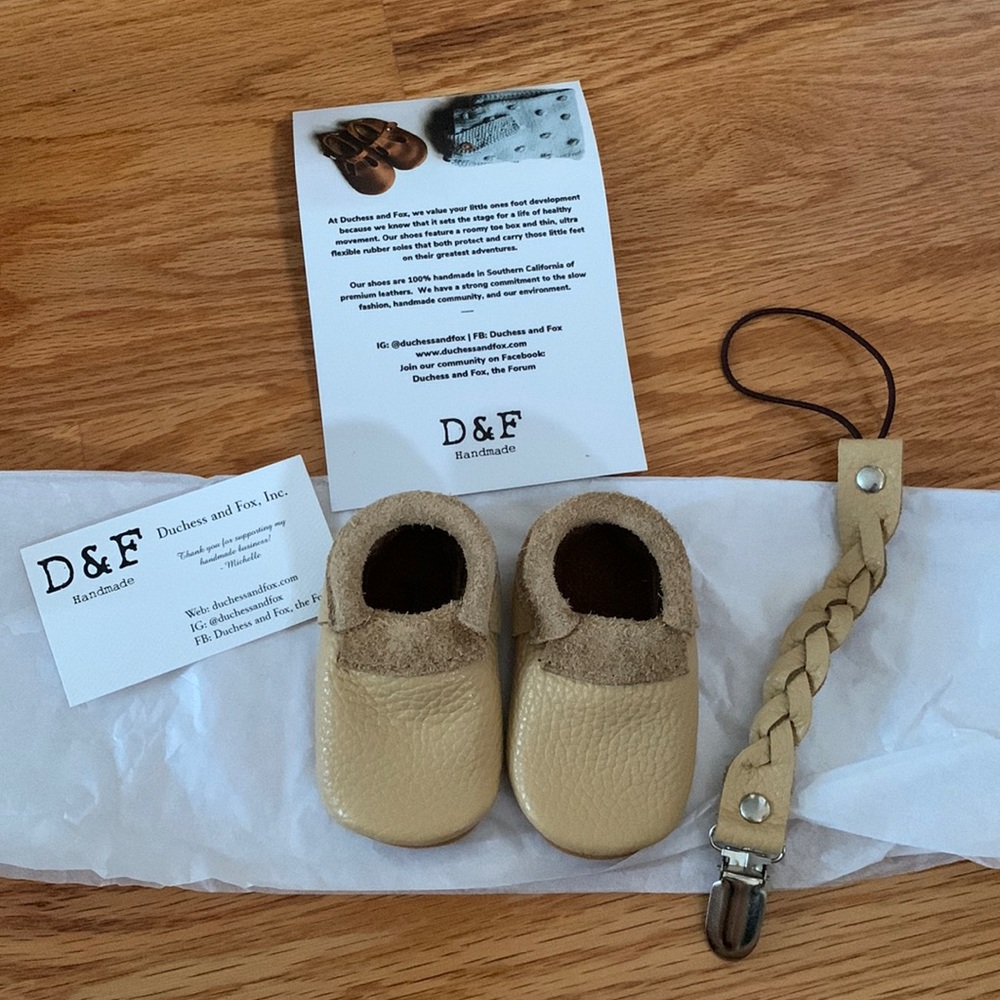 Duchess and Fox baby moccasins